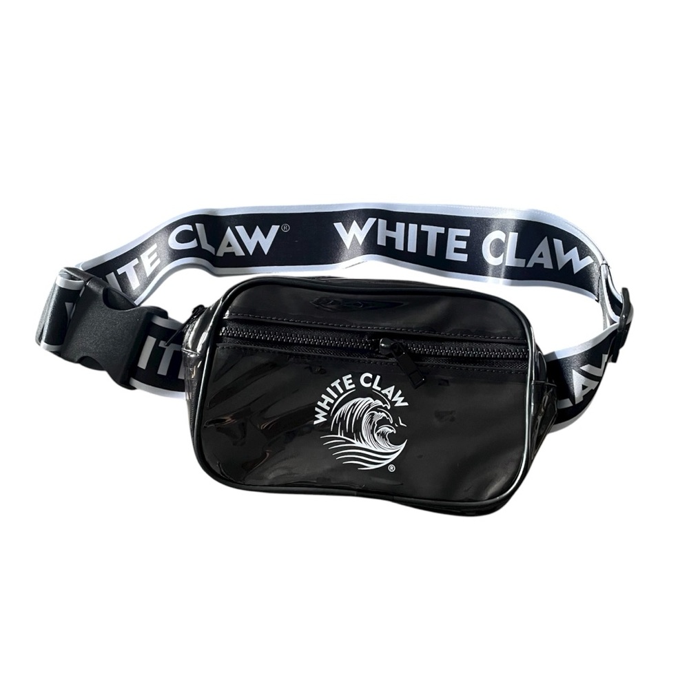 White Claw Black and White Belt Bag